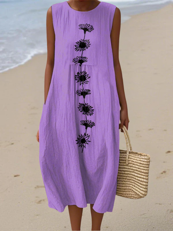 Sukienka Midi Emma™ Violet Bloom