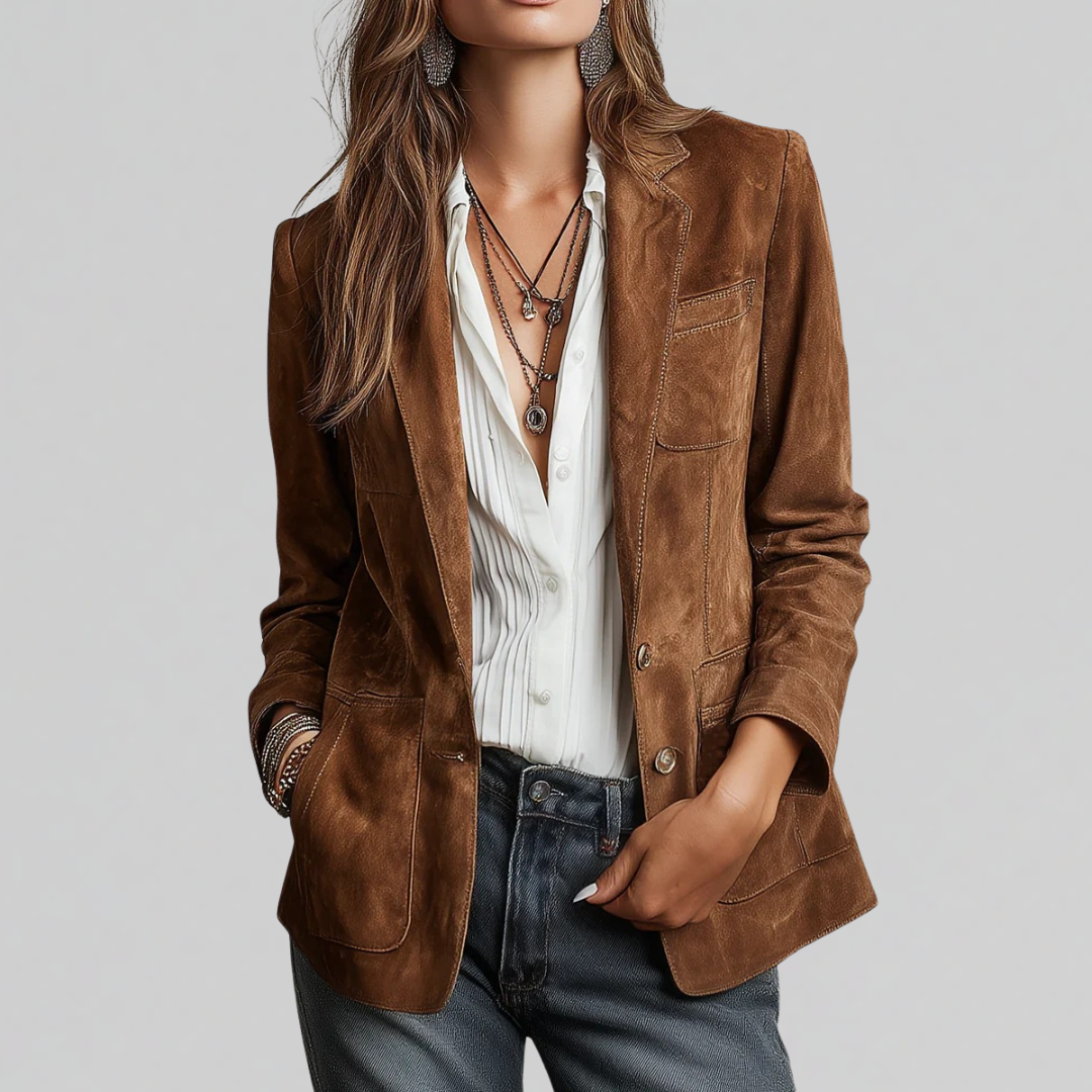 Brenda | Weicher Wildlederblazer