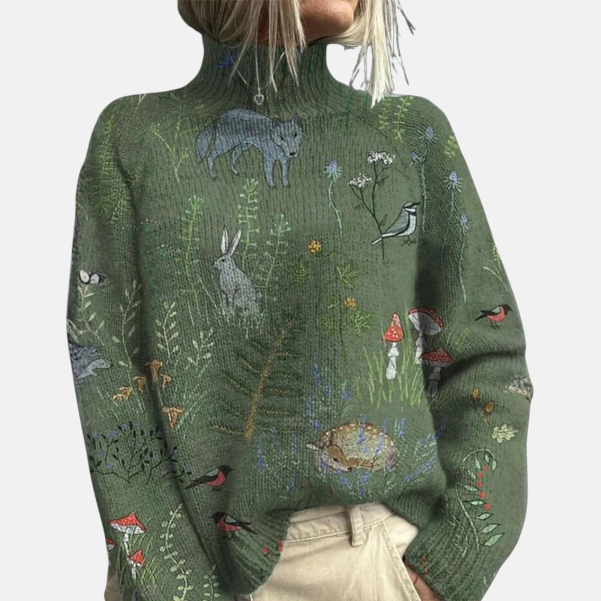 Aimelie | Elegancki Sweter z Golfem