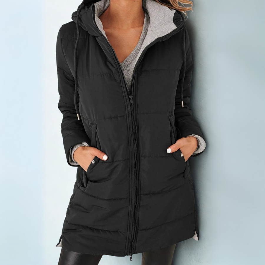 YILA™ - Casual Kurtka Puchowa z Kapturem