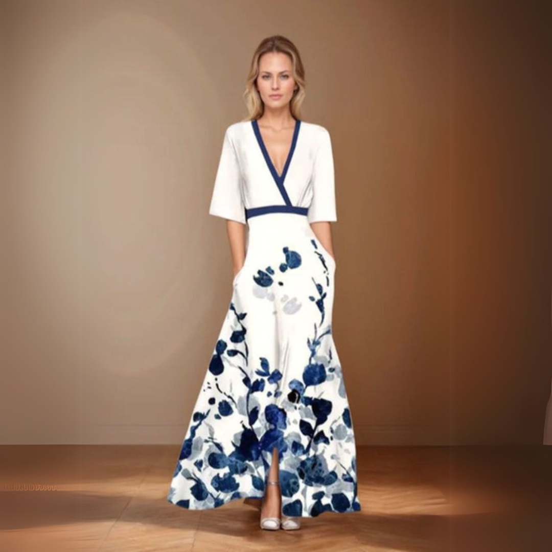 ISABELLA | ELEGANCKA SUKIENKA W KWIATY