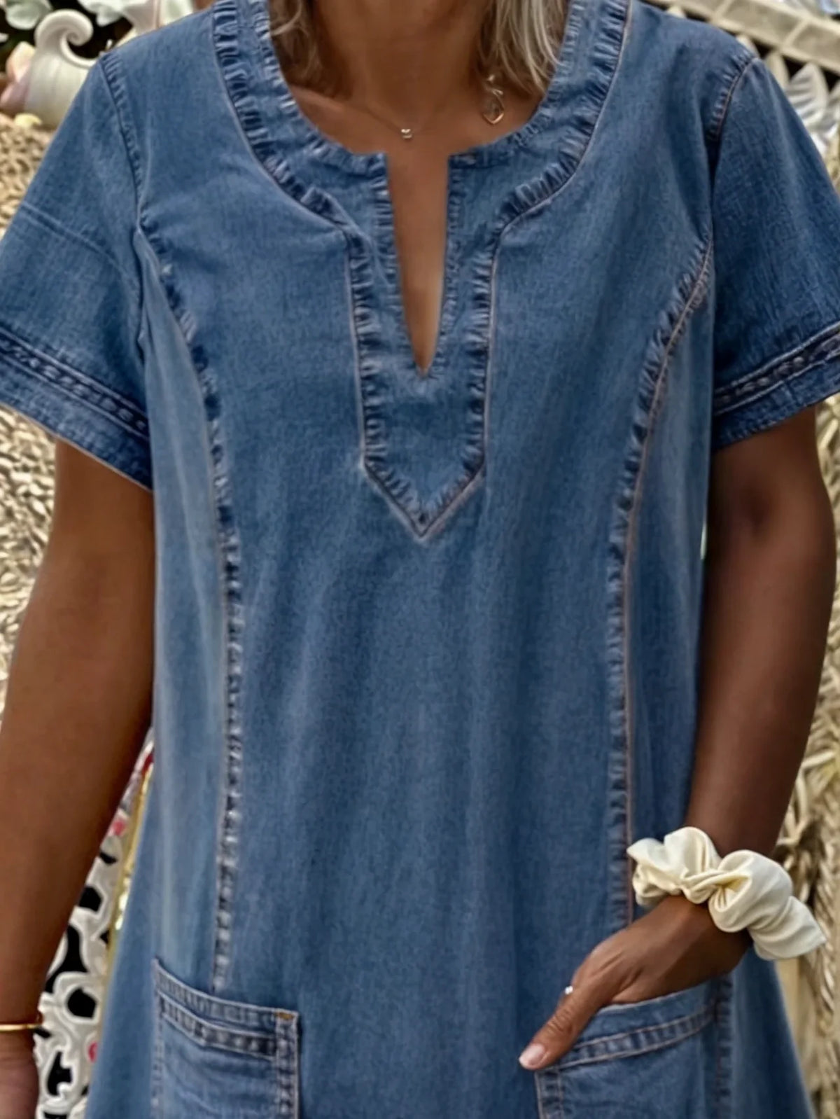 Sofia® | Blød Denim Kjole