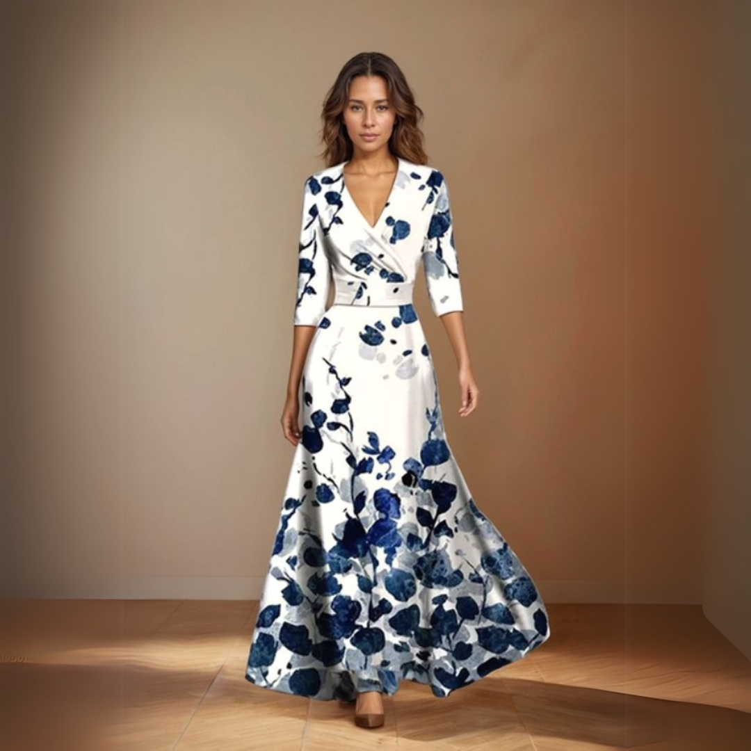 ISABELLA | ELEGANCKA SUKIENKA W KWIATY