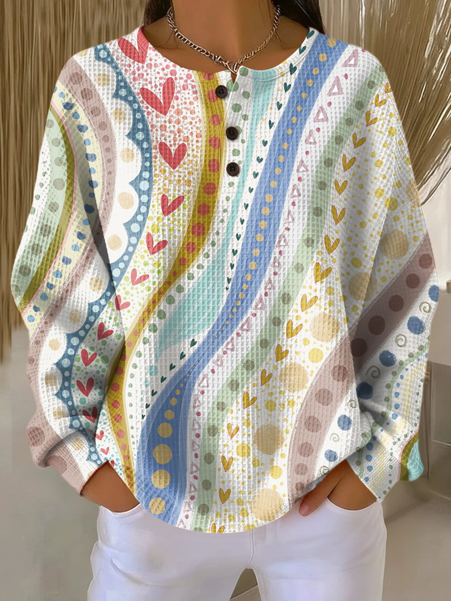 Luna | Sweter z kolorowymi paskami