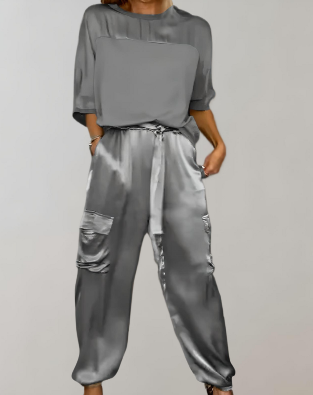 DYLAN | SATIN LOUNGE-CARGO-SET