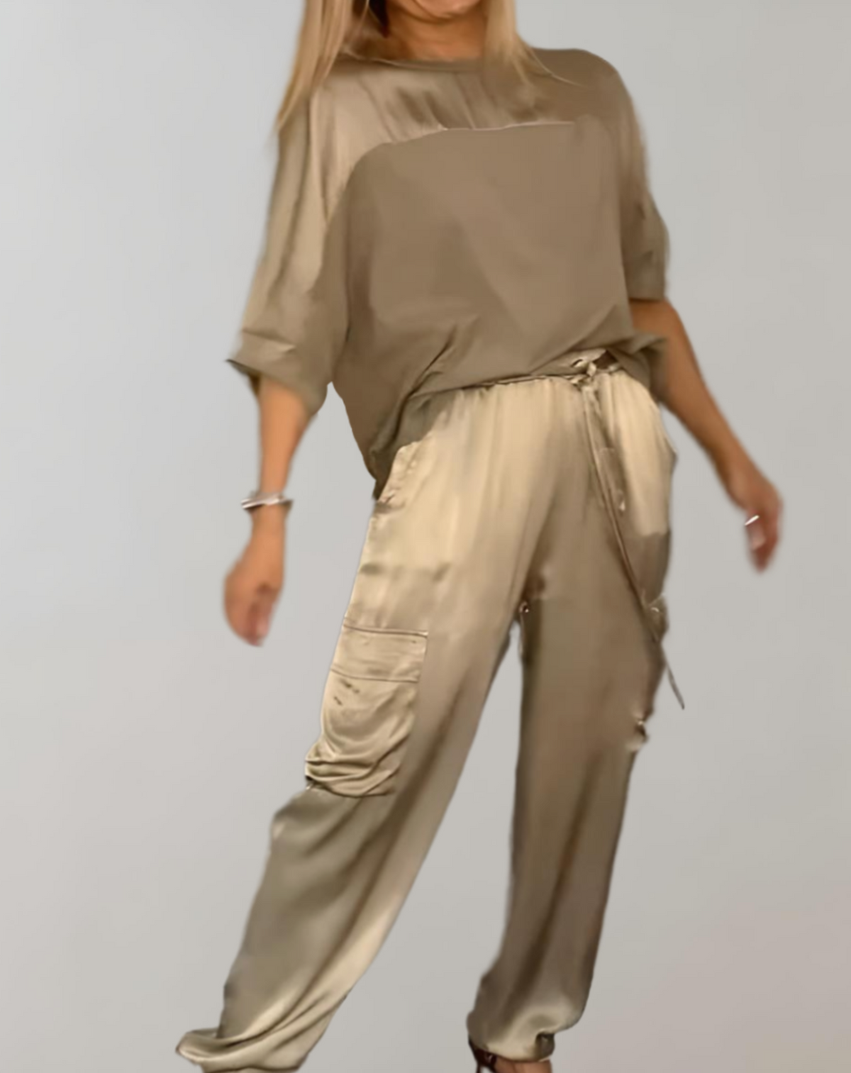 DYLAN | SATIN LOUNGE-CARGO-SET