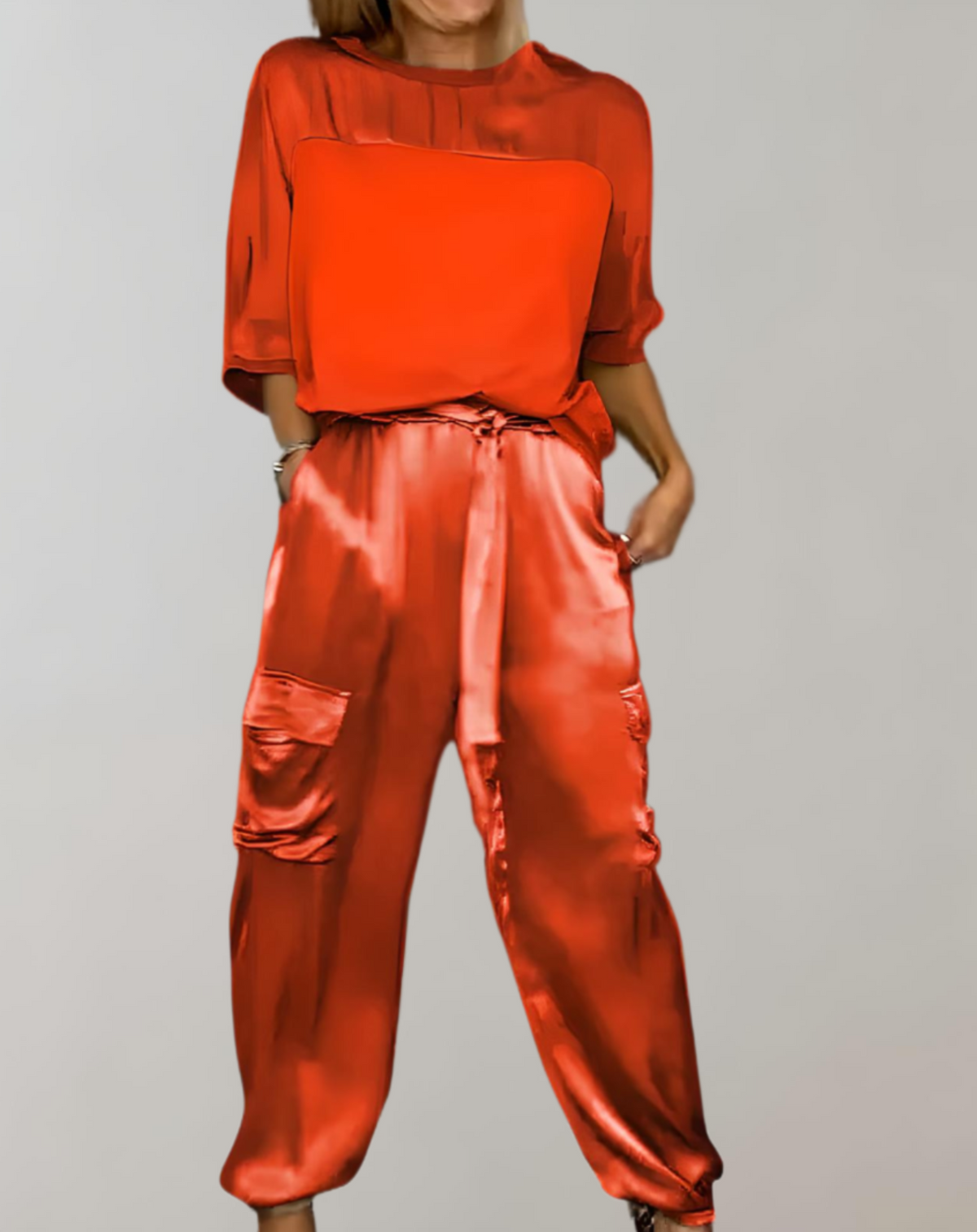 DYLAN | SATIN LOUNGE-CARGO-SET