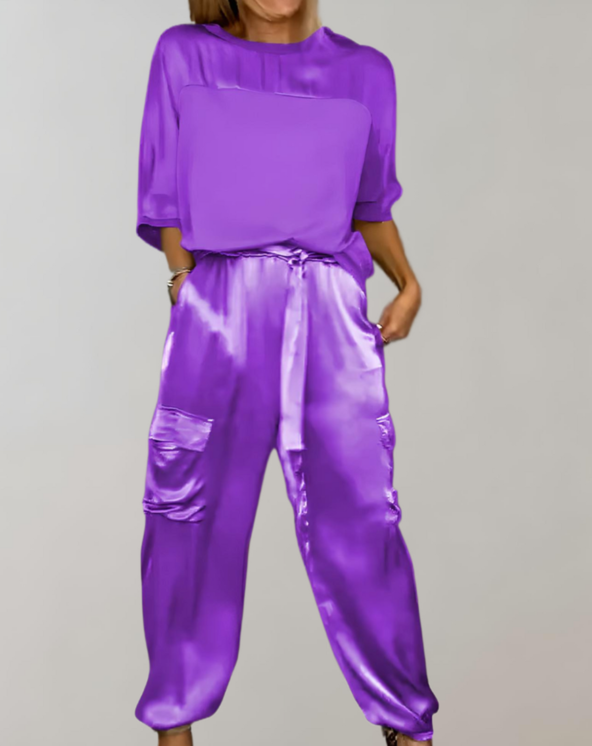DYLAN | SATIN LOUNGE-CARGO-SET