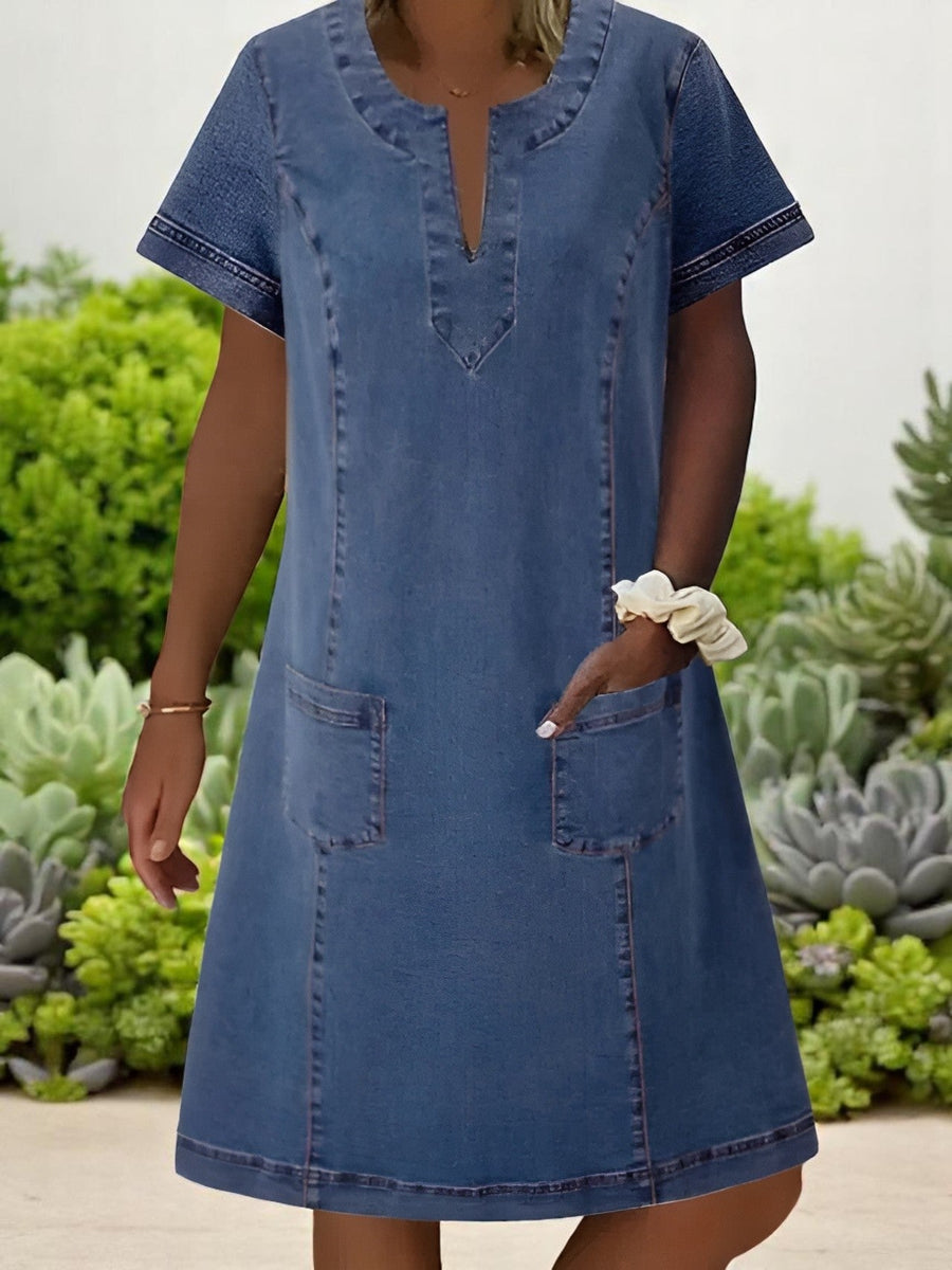JULIA | FEINES JEANSKLEID