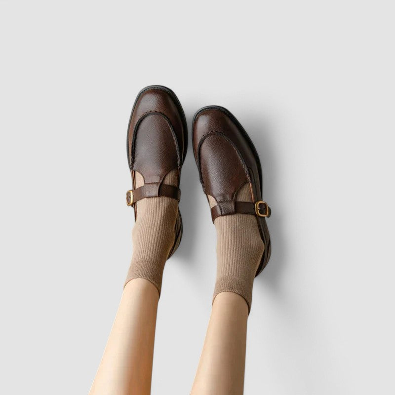 Zhelynne | Orthopädische Mary-Jane-Schuhe mit Karreespitze