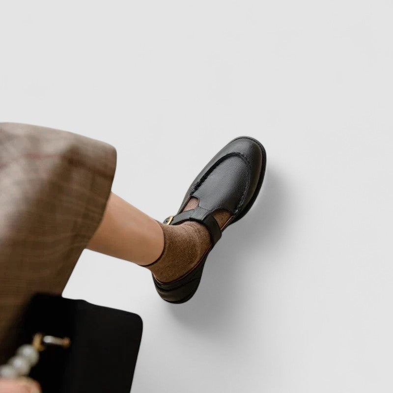 Zhelynne | Orthopädische Mary-Jane-Schuhe mit Karreespitze