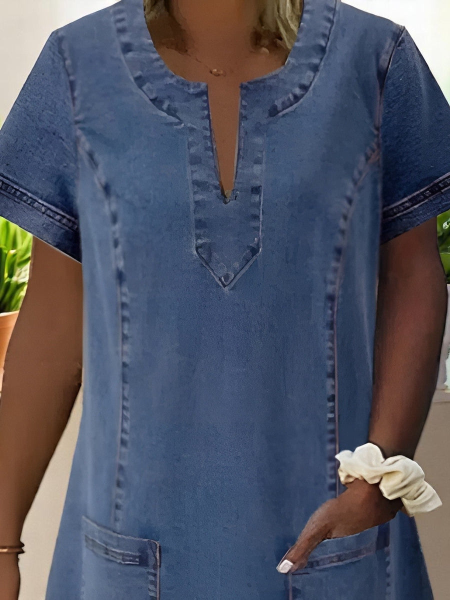 JULIA | FEINES JEANSKLEID