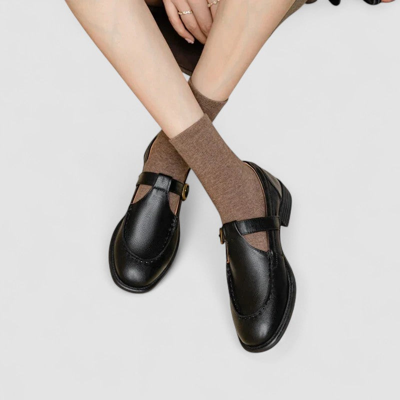 Zhelynne | Orthopädische Mary-Jane-Schuhe mit Karreespitze
