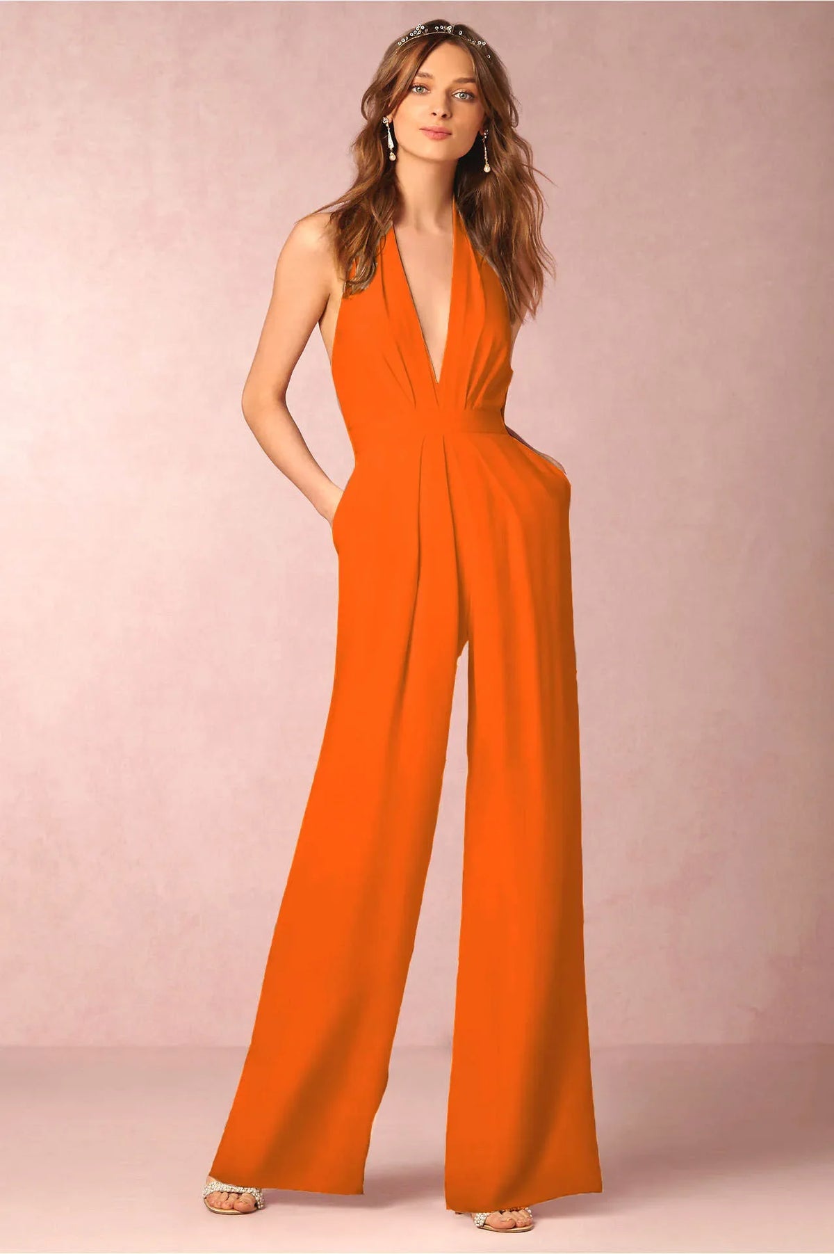 Kynava - V-Ausschnitt Overall mit hoher Taille