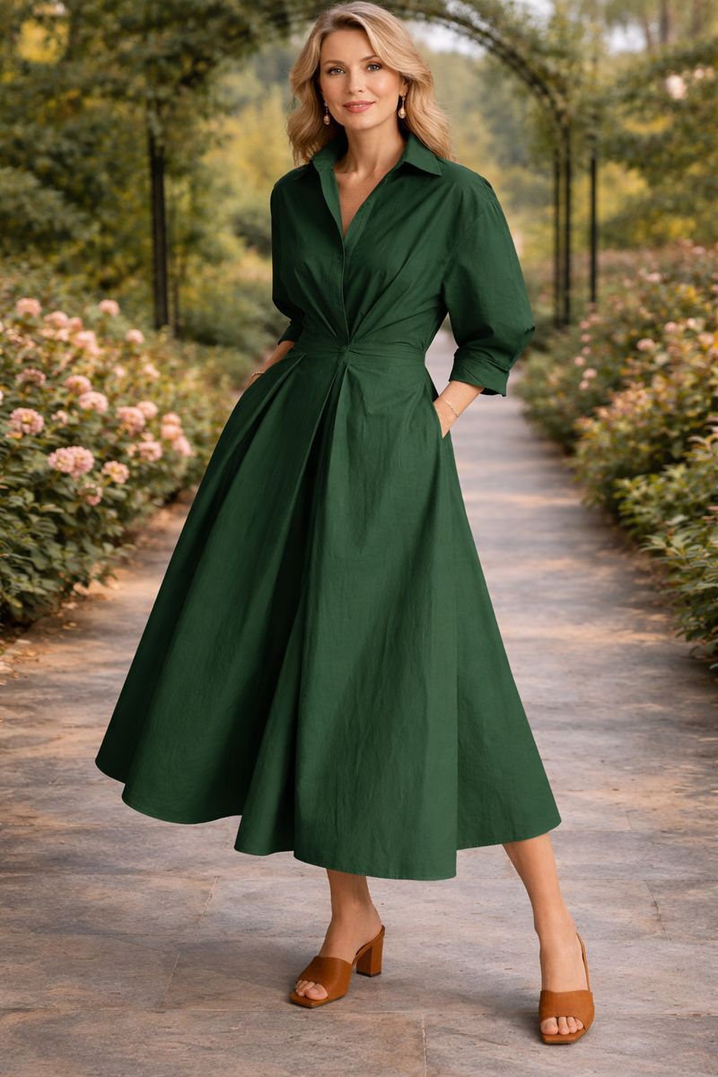 Monroe | Sukienka Maxi z Zawijanym Przodem