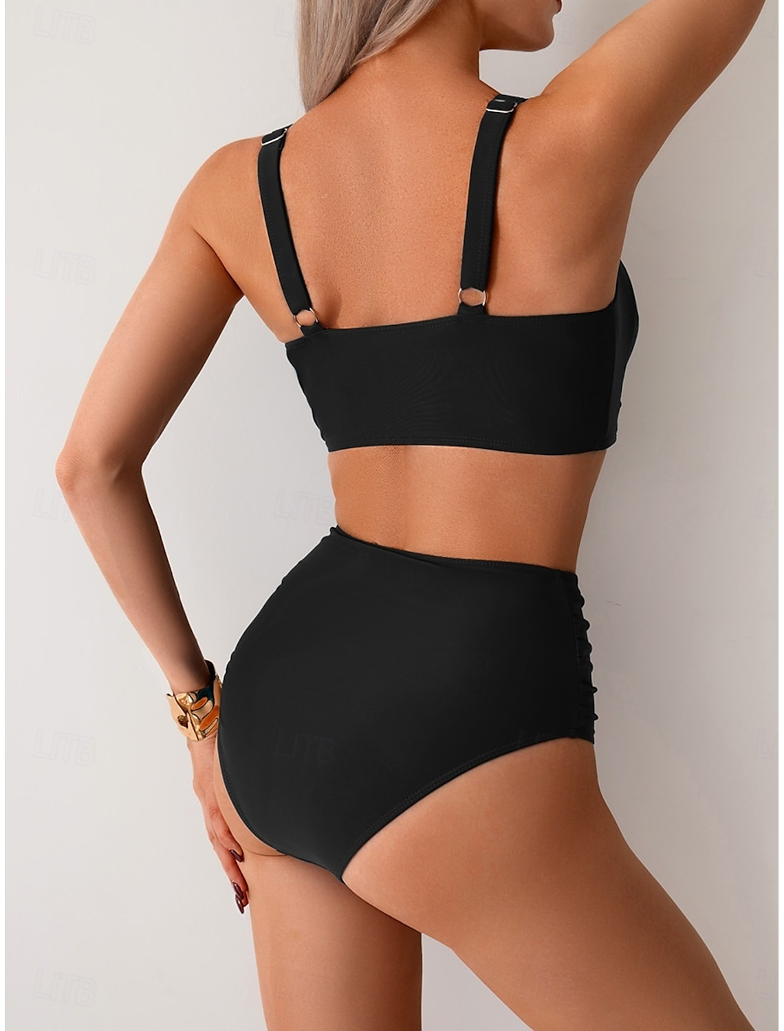 NICOLE | Bikini z marszczonym materiałem