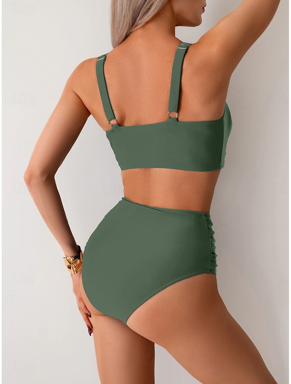 NICOLE | Bikini z marszczonym materiałem