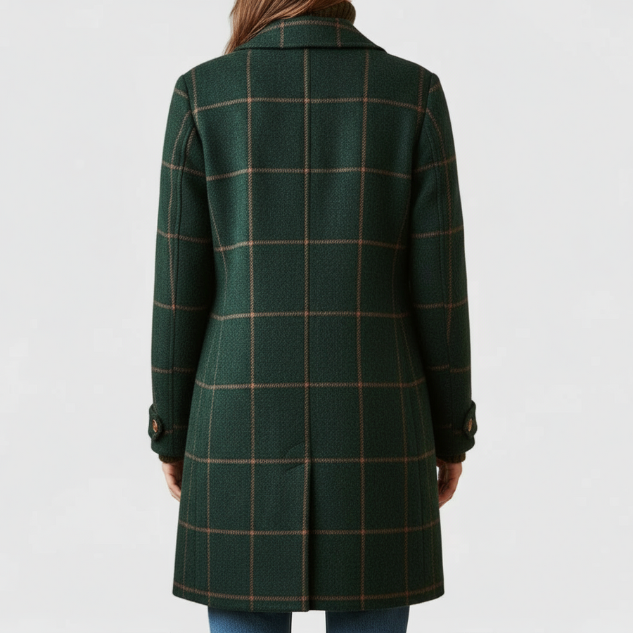 Hazel™ | Vintage Style Check Coat