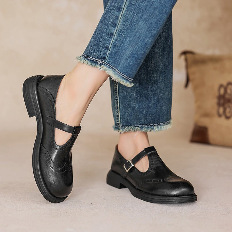 Mattea | Eleganckie Mary Janes wykonane ze skóry
