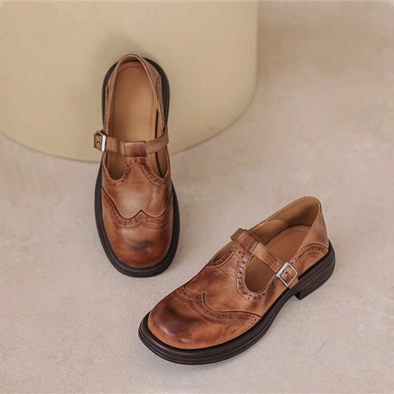 Mattea | Eleganckie Mary Janes wykonane ze skóry
