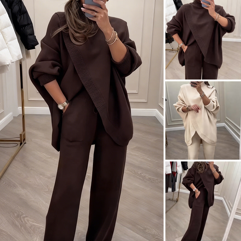 LILA | ZESTAW KOBIECY 2-PIECZNY OVERSIZED SWETER I SPODNIE